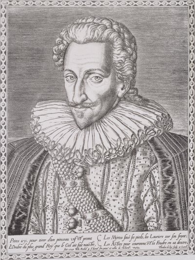 Henri IV (1553-1610) jako král Navarry, 1589 od Theodore de Bry