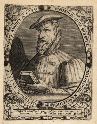 Hieronymus Wolf , německý historik od Theodore de Bry
