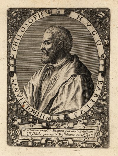 Hugues Babet, francouzský filozof. od Theodore de Bry