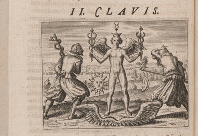 Ilustrace pro Tripus Avrevs, tedy tři pojednání vybraných chemiků.., 1618 od Theodore de Bry