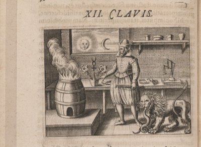 Ilustrace pro Tripus Avrevs, tedy tři pojednání vybraných chemiků.., 1618 od Theodore de Bry
