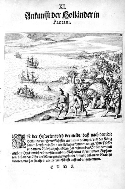 Invaze viceadmirála Sebolda, 1606 od Theodore de Bry