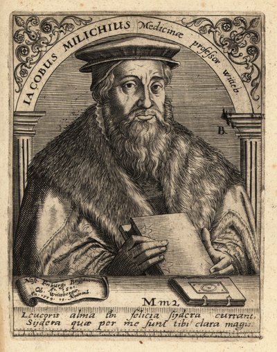Jacob Milich , německý astronom od Theodore de Bry