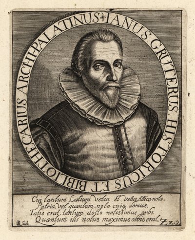 Jan Gruter, filolog vlámského původu od Theodore de Bry