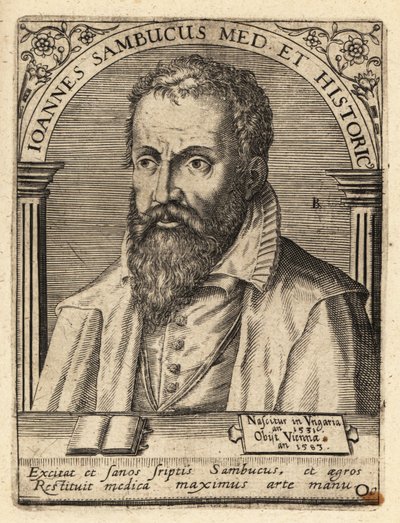 János Zsamboky, maďarský humanistický učenec od Theodore de Bry