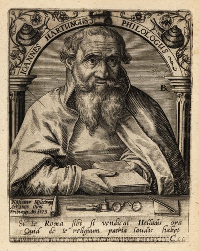 Johannes Hartung, německý graecista a hebraista od Theodore de Bry