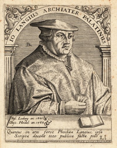 Johannes Lange , německý lékař a chirurg od Theodore de Bry