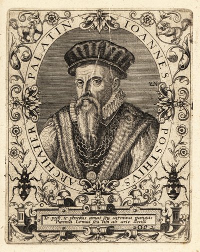 Johannes Posth , německý humanista a lékař od Theodore de Bry
