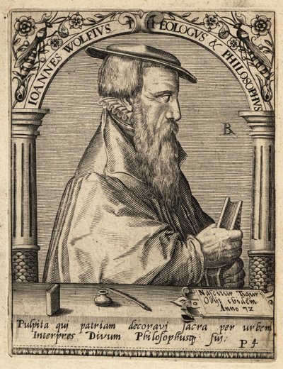 John Wolf, kolem 1521–1572, švýcarský reformovaný teolog. od Theodore de Bry