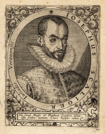 Joseph Justus Scaliger, francouzský náboženský vůdce. od Theodore de Bry