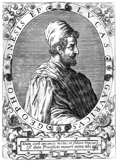 Lucas Gaurico, italský astronom, astrolog a matematik, 16. století. od Theodore de Bry