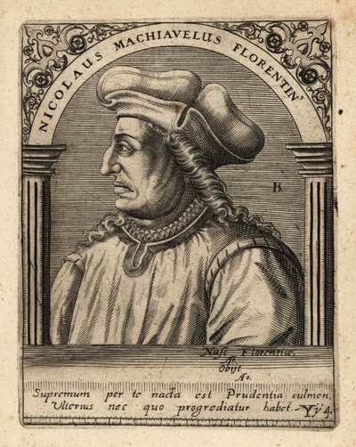 Machiavelli, italský diplomat. od Theodore de Bry