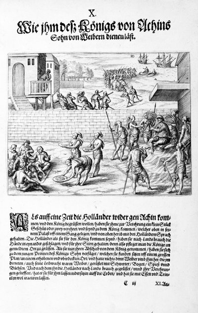 Obětiny králi, 1606 od Theodore de Bry