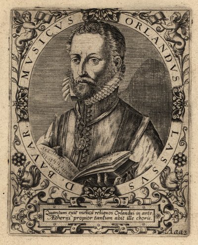 Orlande de Lassus , polyfonní skladatel. od Theodore de Bry