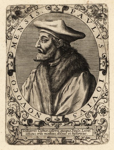 Paolo Giovio, italský lékař. od Theodore de Bry