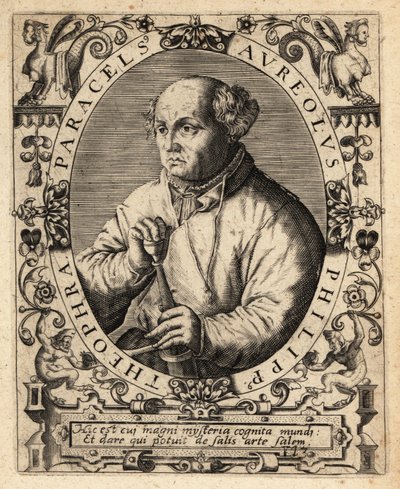 Paracelsus, švýcarský lékař, alchymista a astrolog od Theodore de Bry