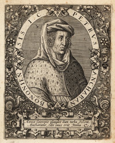 Petr z Ancarana, kolem 1333-1416, italský právník. od Theodore de Bry