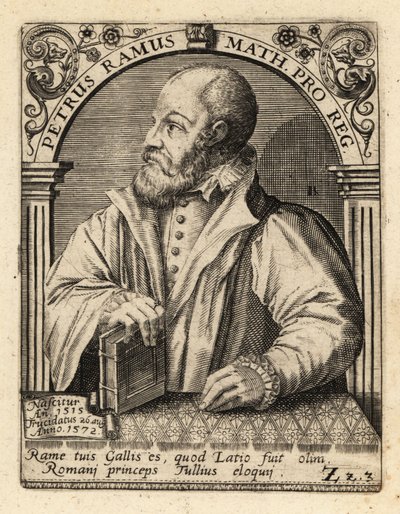 Petrus Ramus, francouzský humanista. od Theodore de Bry