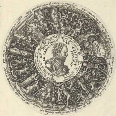 Portrét Viléma I. Oranžského, ze série návrhů Tazza, ca. 1588. od Theodore de Bry