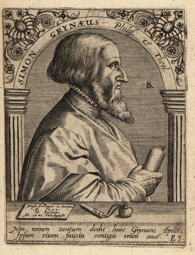 Simon Griner; 1493-1541, německý učenec. od Theodore de Bry