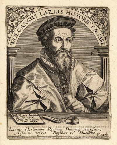 Wolfgang Laz , rakouský kartograf a historik. od Theodore de Bry
