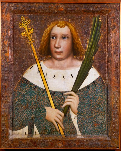 Svatý Vít, ochránce dobytka (tempera na dřevě) od Theodoric Master