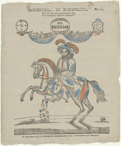 St. / Nicolaas (titul na předmětu) od Theodorus Johannes Wijnhoven Hendriksen