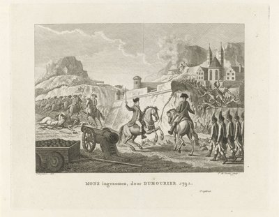 Zajetí Mons, 1792 Mons pořízen, Dumourier 1792 (název na objektu) od Theodorus de Roode