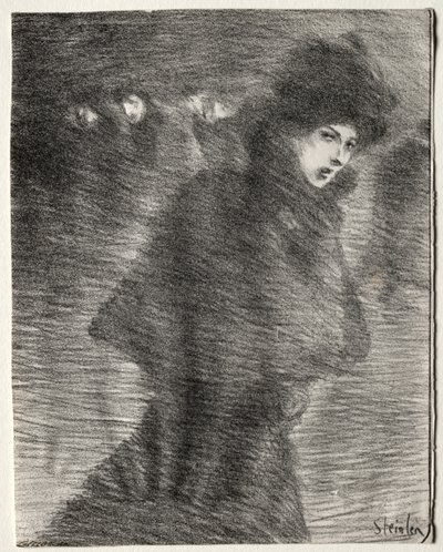 Žena, která šla kolem od Théophile Alexandre Steinlen