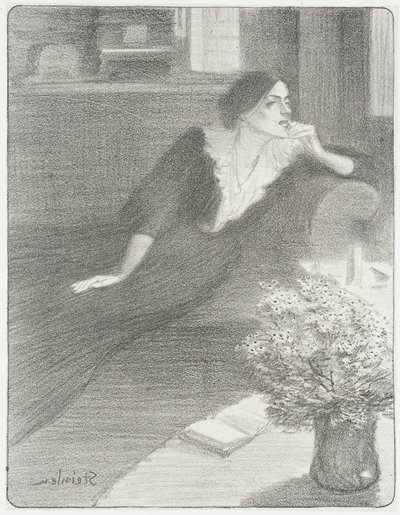 Píseň za soumraku od Théophile Alexandre Steinlen