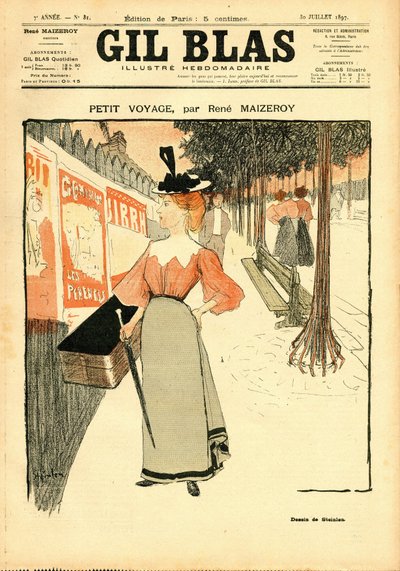 Obálka ""Gil Blas"" od Théophile Alexandre Steinlen