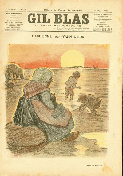 Obálka ""Gil Blas"" od Théophile Alexandre Steinlen