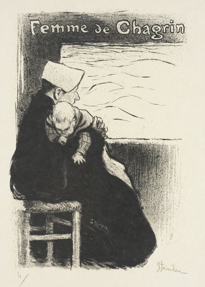 Žena zármutku od Théophile Alexandre Steinlen