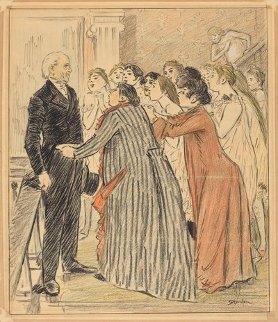 Dobrodružství starého děkana od Théophile Alexandre Steinlen