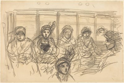 Cestující v metru od Théophile Alexandre Steinlen