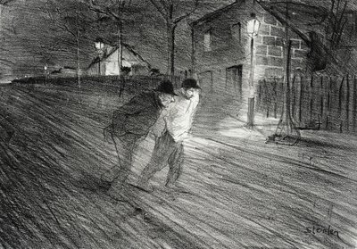 Ulice Caulaincourt od Théophile Alexandre Steinlen