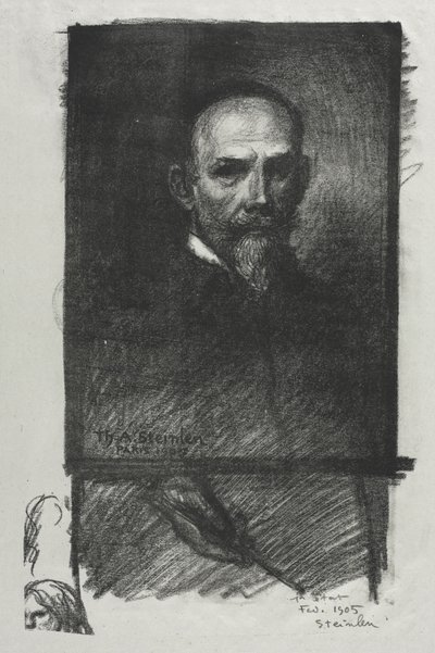 Autoportrét od Théophile Alexandre Steinlen