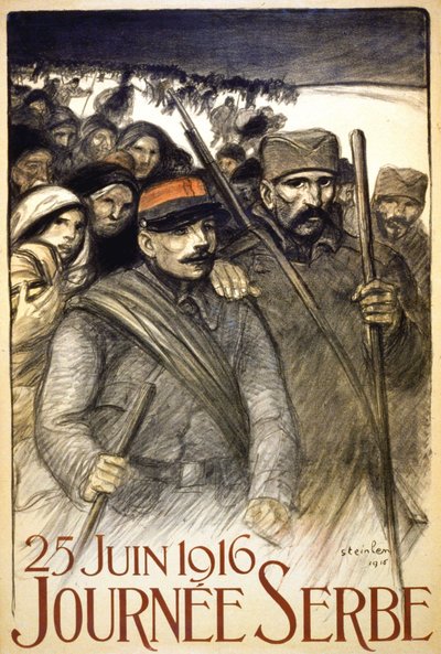 Srbský den, 25. června od Théophile Alexandre Steinlen