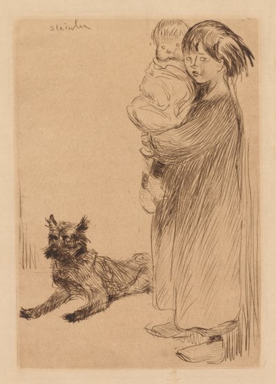 Velká sestra (La Grande Soeur) od Théophile Alexandre Steinlen