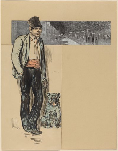 Do vesnice od Théophile Alexandre Steinlen