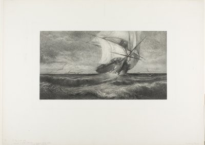 Přízračná loď od Theophile Narcisse Chauvel