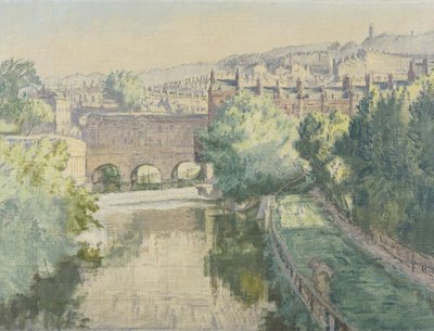 Pulteney Bridge přes Avon v Bath od Therese Lessore