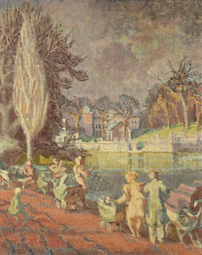 Serpentina na jaře, Hyde Park, Londýn od Therese Lessore
