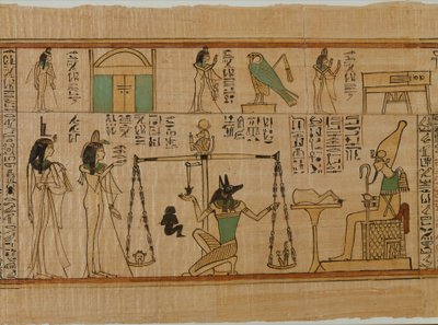 Pohřební papyrus Zpěvák Amonův Nanys, asi 1050 př. n. l. (papyrus, barva) od Third Intermediate Period Egyptian