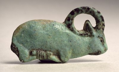 Nadační vklad pro kozorožce (fajáns) od Third Intermediate Period Egyptian