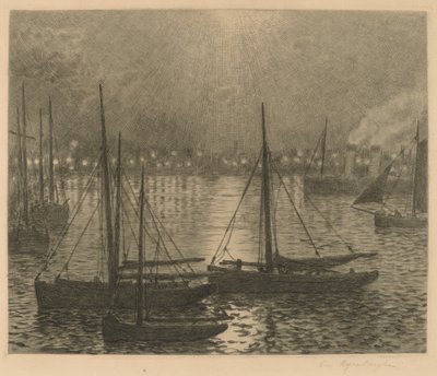 Boulogne od Théo van Rysselberghe