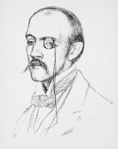 Portrét Henri de Regnier, c. 1898 od Théo van Rysselberghe