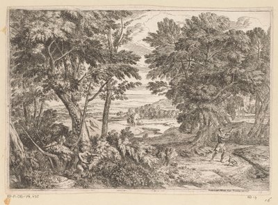 Arkádská krajina s Kephalos a Prokris Suite de Paysages (název série) od Théodore
