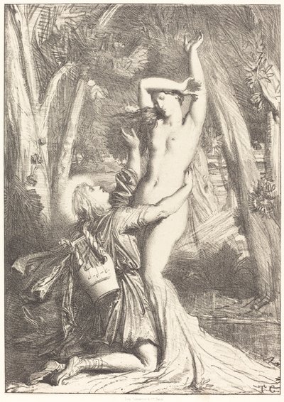 Apollo a Daphne od Théodore Chassériau