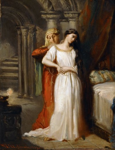 Desdemona odchází do své postele, 1849. od Théodore Chassériau